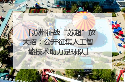 苏州征战“苏超”放大招：公开征集人工智能技术助力足球队