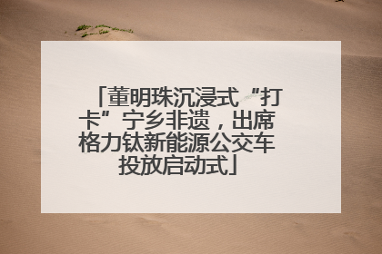董明珠沉浸式“打卡”宁乡非遗，出席格力钛新能源公交车投放启动式
