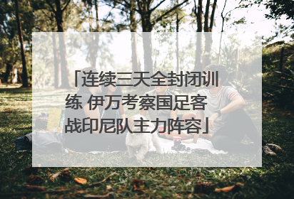 连续三天全封闭训练 伊万考察国足客战印尼队主力阵容