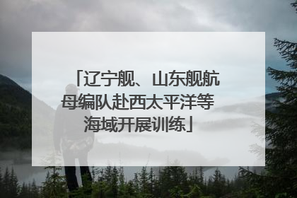 辽宁舰、山东舰航母编队赴西太平洋等海域开展训练