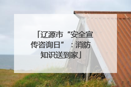 辽源市“安全宣传咨询日”：消防知识送到家