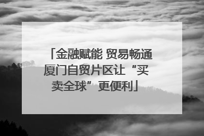 金融赋能 贸易畅通 厦门自贸片区让“买卖全球”更便利