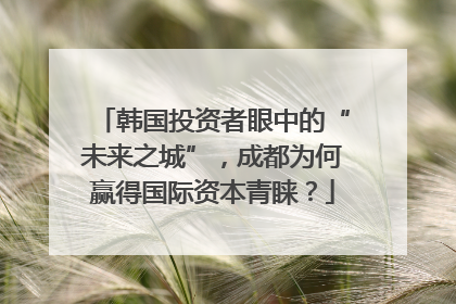 韩国投资者眼中的“未来之城”，成都为何赢得国际资本青睐？