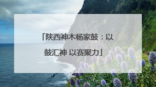 陕西神木杨家鼓：以鼓汇神 以赛聚力