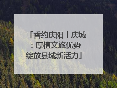 香约庆阳丨庆城：厚植文旅优势 绽放县域新活力