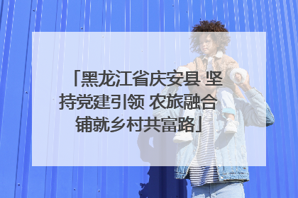 黑龙江省庆安县 坚持党建引领 农旅融合铺就乡村共富路