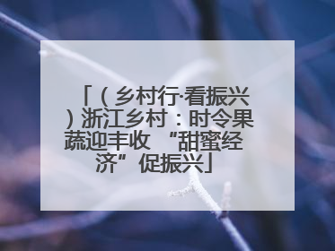 （乡村行·看振兴）浙江乡村：时令果蔬迎丰收 “甜蜜经济”促振兴