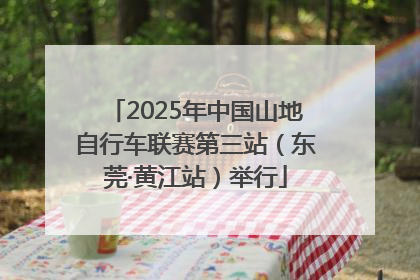 2025年中国山地自行车联赛第三站（东莞·黄江站）举行