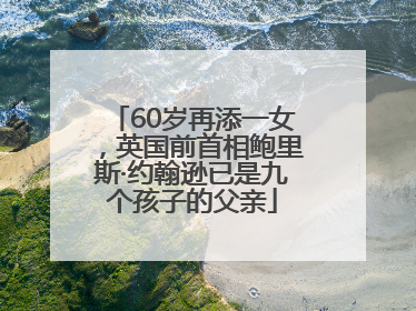 60岁再添一女，英国前首相鲍里斯·约翰逊已是九个孩子的父亲